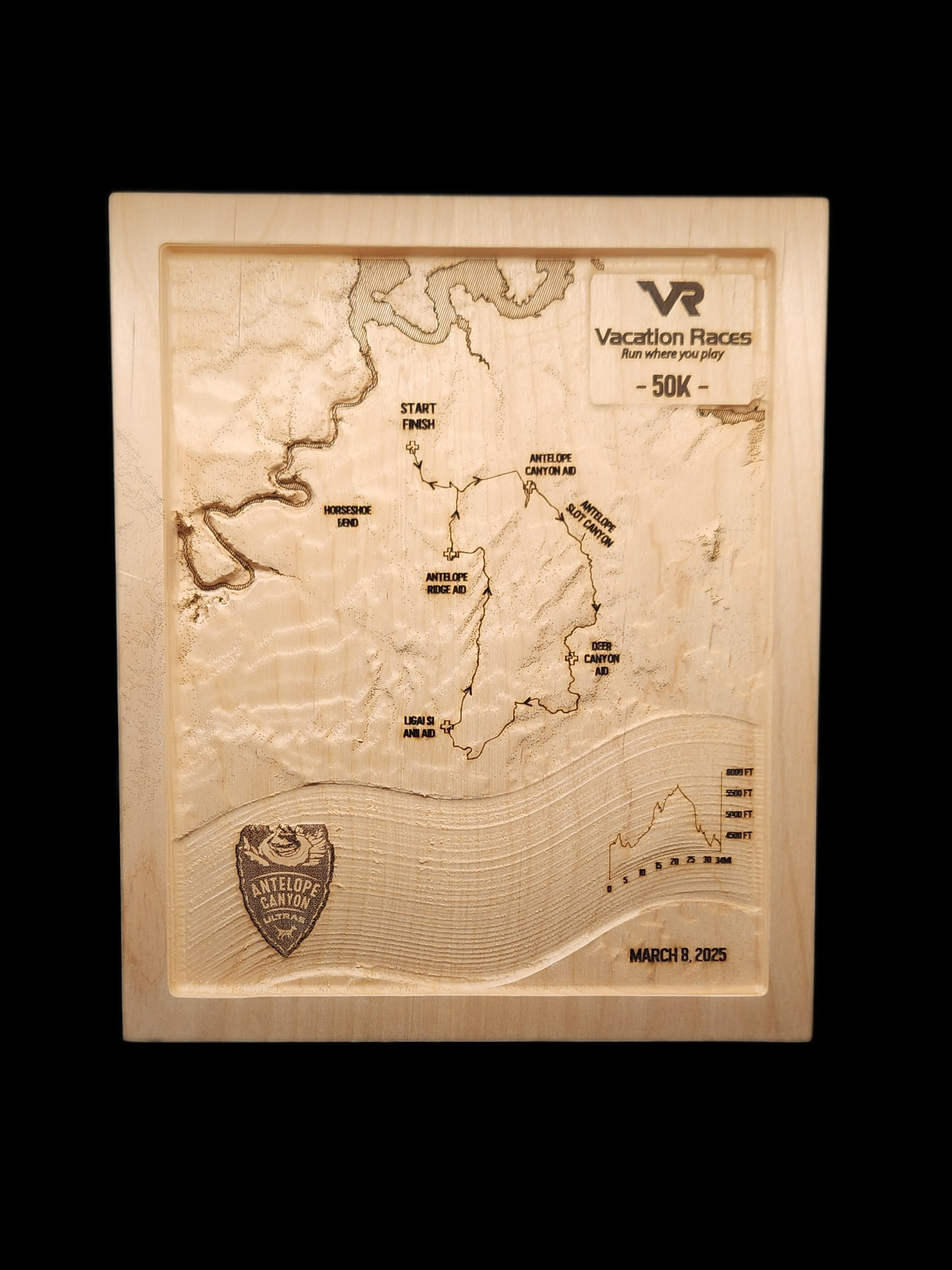 2025 VR - Antelope Canyon Ultras - 50K 3D Race Map