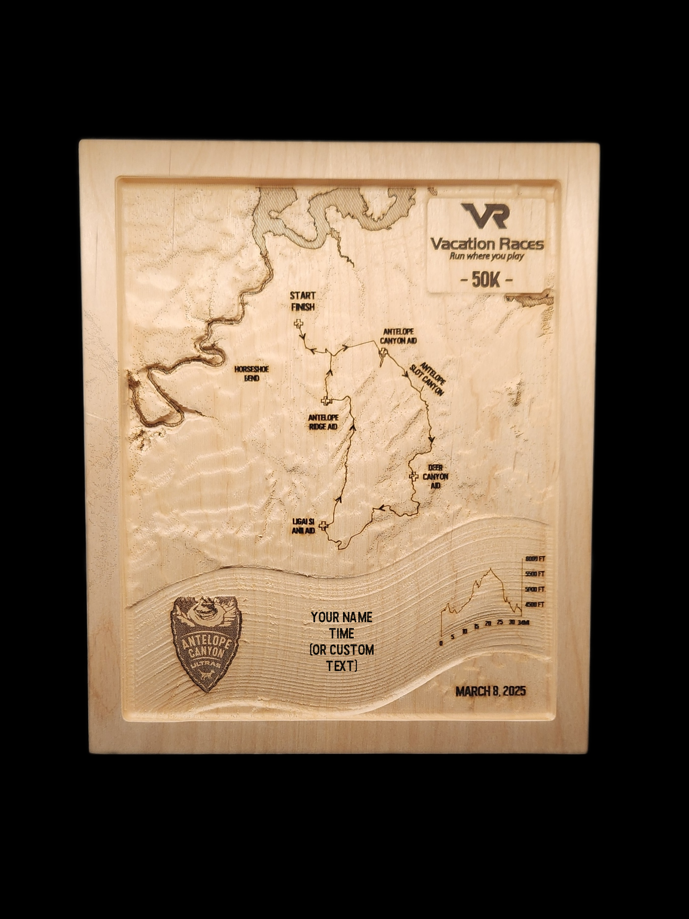 2025 VR - Antelope Canyon Ultras - 50K 3D Race Map
