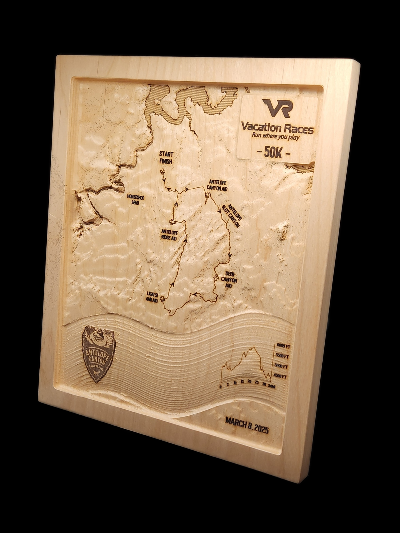 2025 VR - Antelope Canyon Ultras - 50K 3D Race Map