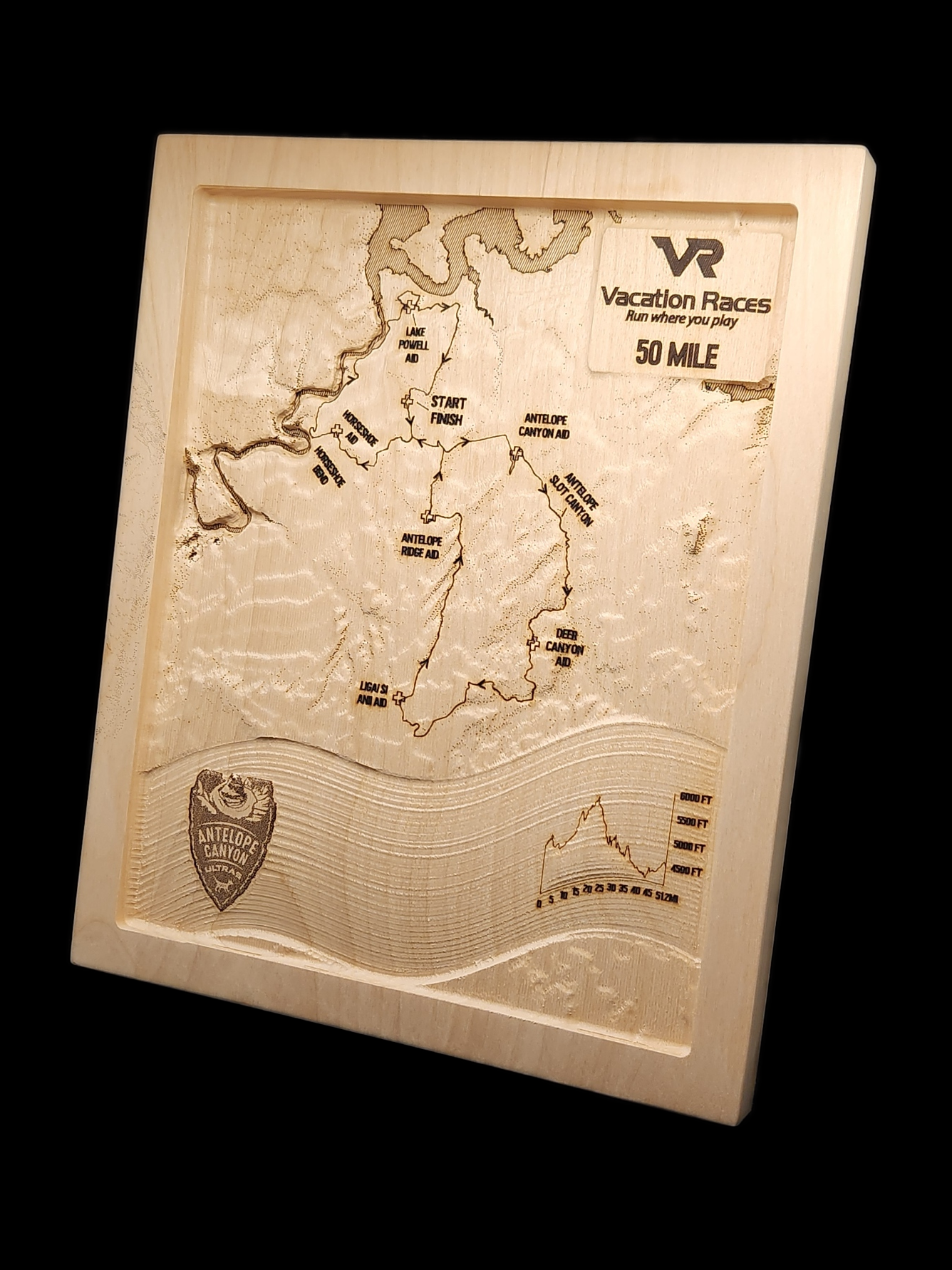 2025 VR - Antelope Canyon Ultras - 50 Mile 3D Race Map