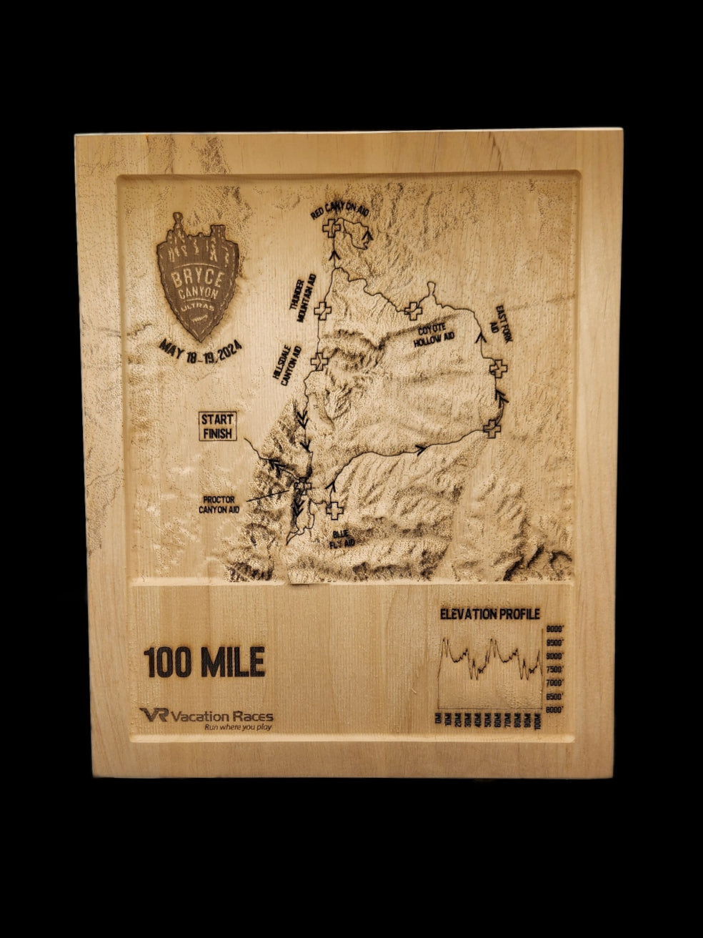 VR - Bryce Canyon Ultras - 100 Mile 3D Race Map