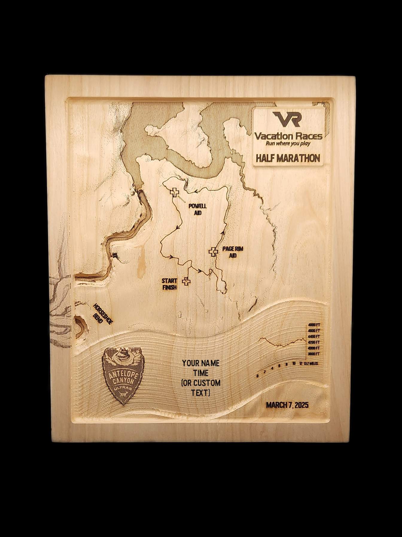 2025 VR - Antelope Canyon Ultras - Half Marathon 3D Race Map