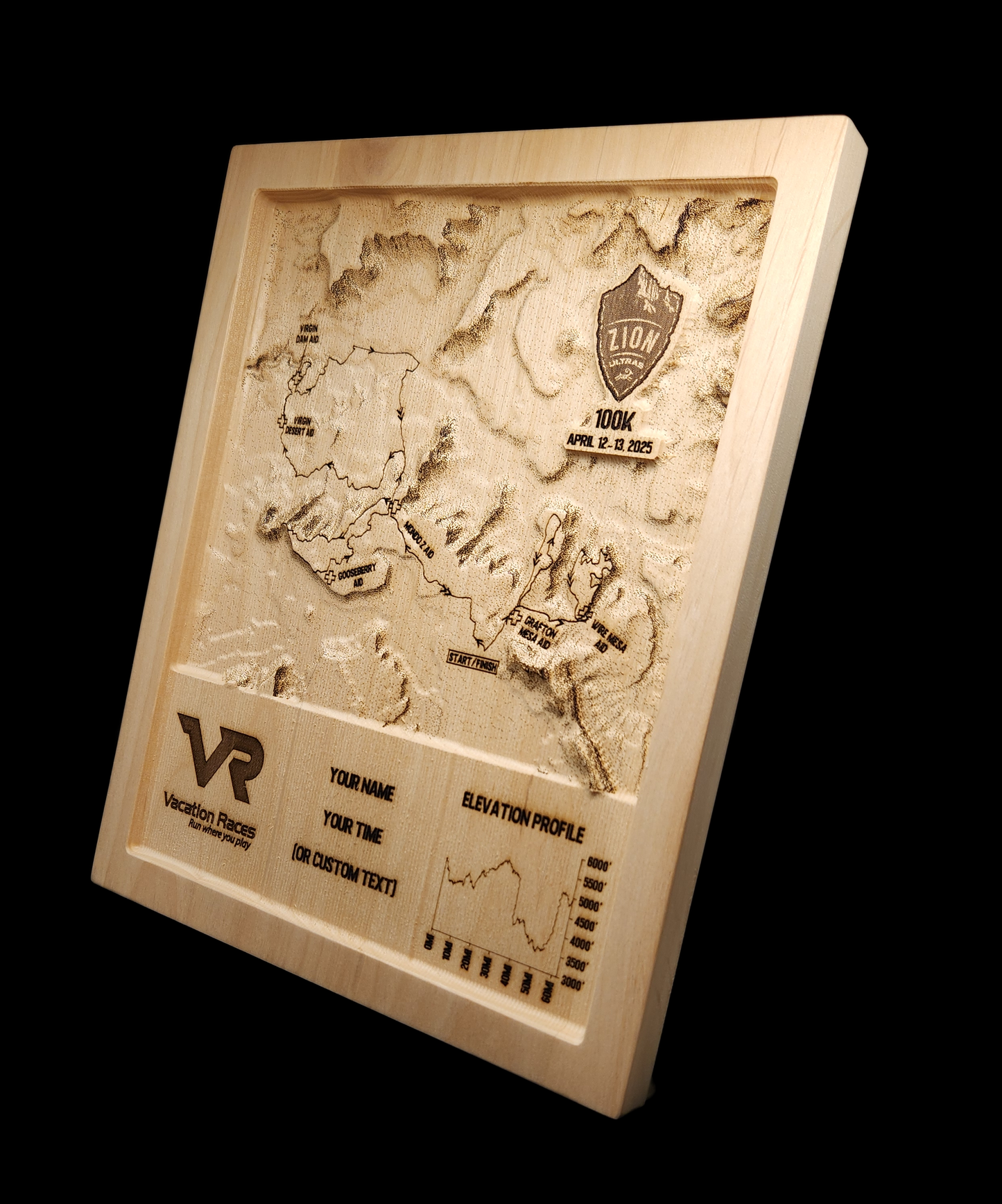 Zion Ultra 100K 3D Race Map