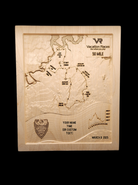 Antelope Canyon Ultras - 50 Mile 3D Race Map