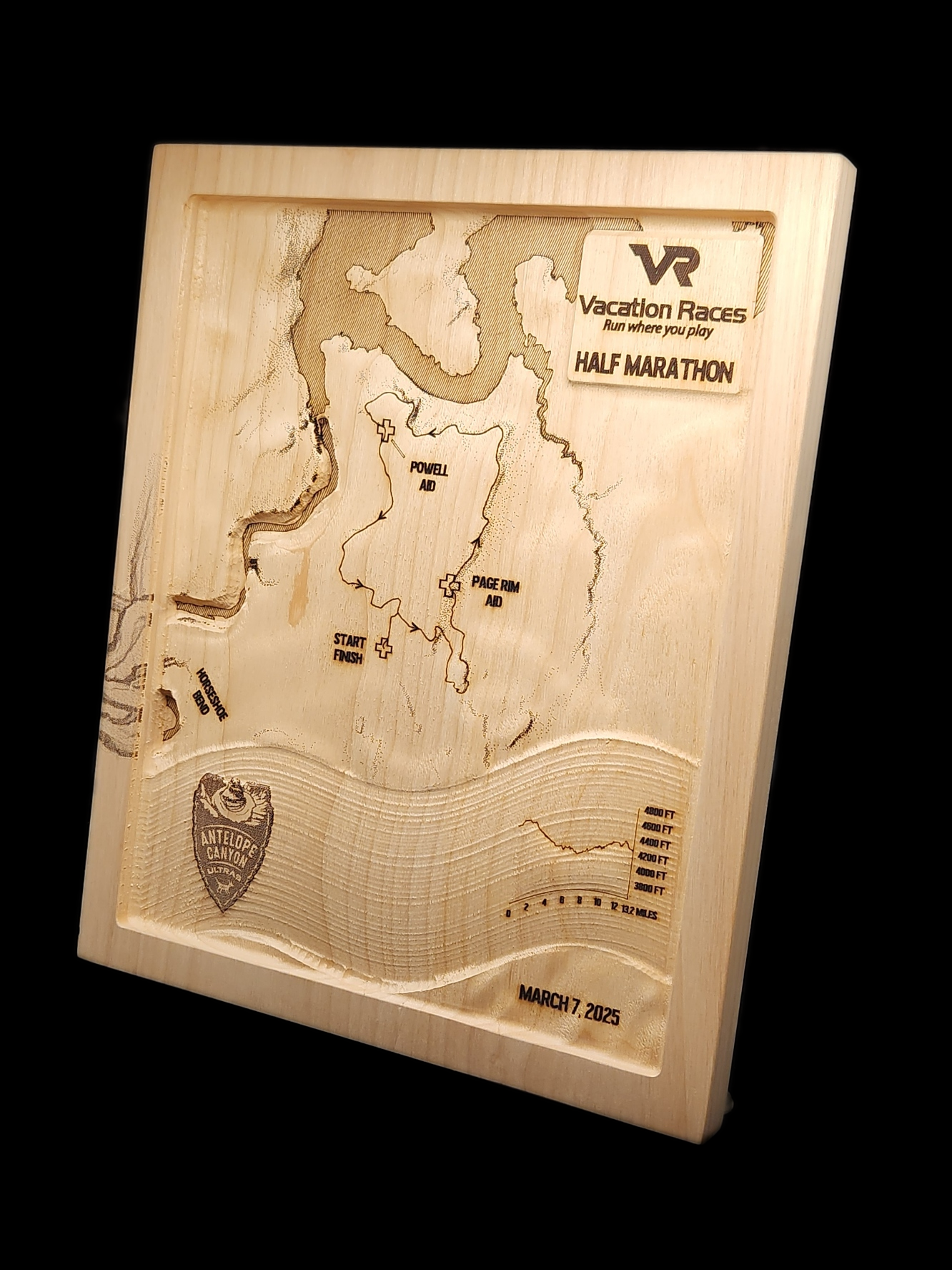 Antelope Canyon Ultras -  Half Marathon 3D Race Map