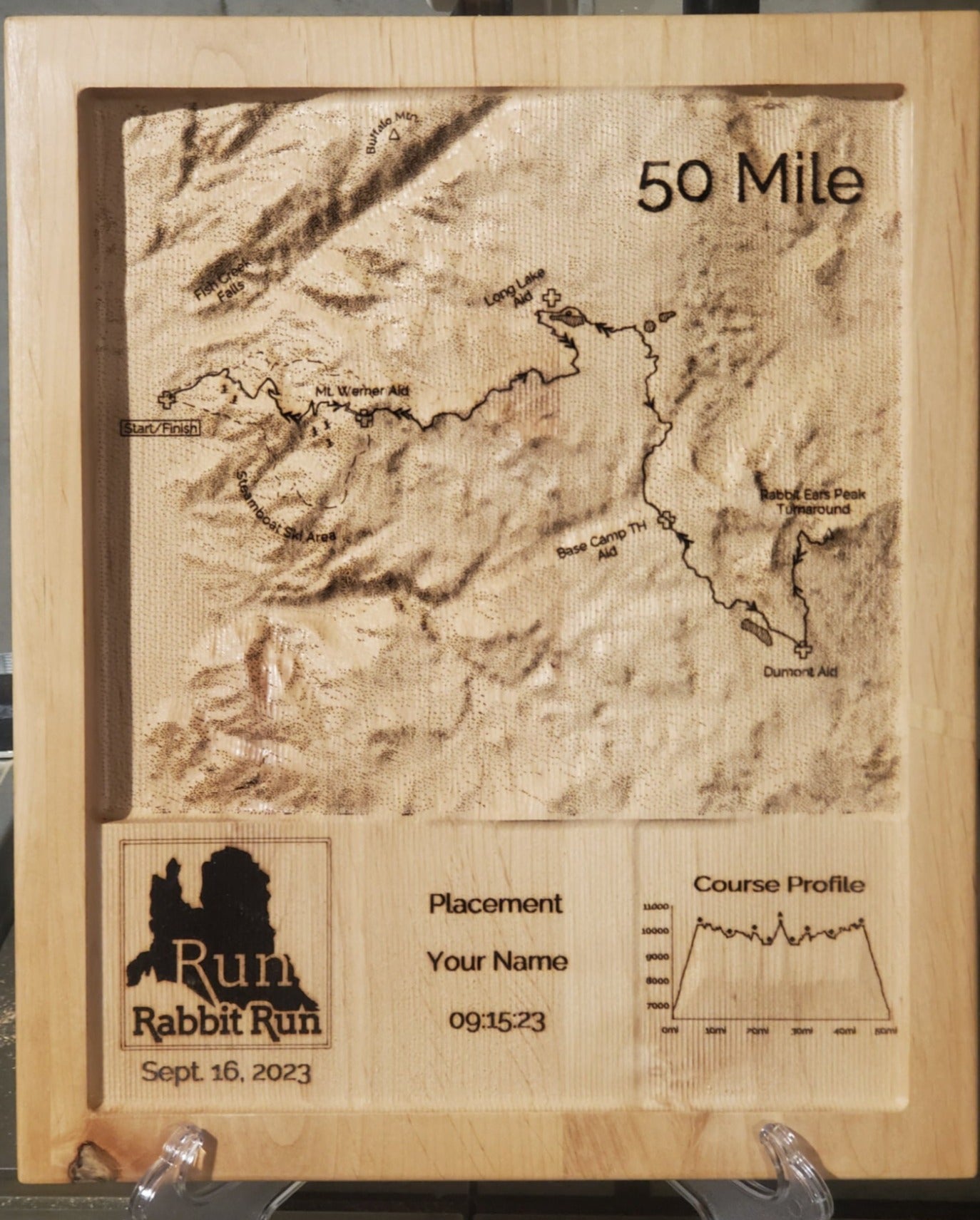 Run Rabbit Run 50 Mile 3D Race Map – Olson Designs LLC