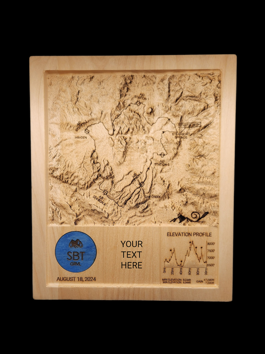 SBT GRVL BLUE COURSE 3D RACE MAP - 2024/2025