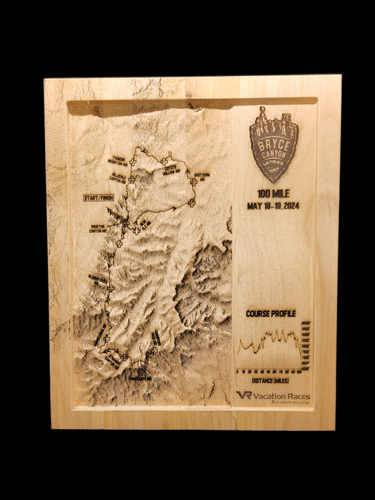 VR - Bryce Canyon Ultras - 100 Mile 3D Race Map