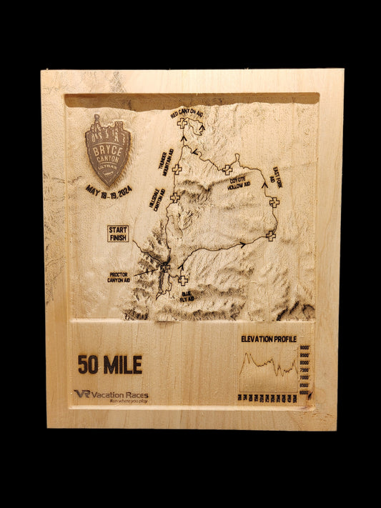 VR - Bryce Canyon Ultras - 50 Mile 3D Race Map