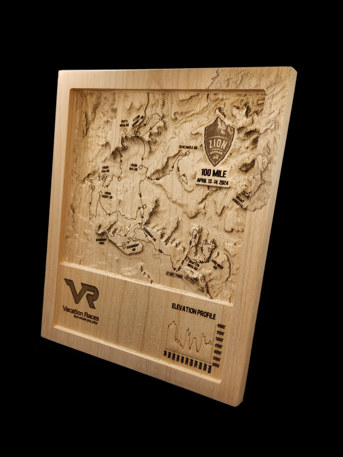 VR Zion Ultra 100 Mile 3D Race Map