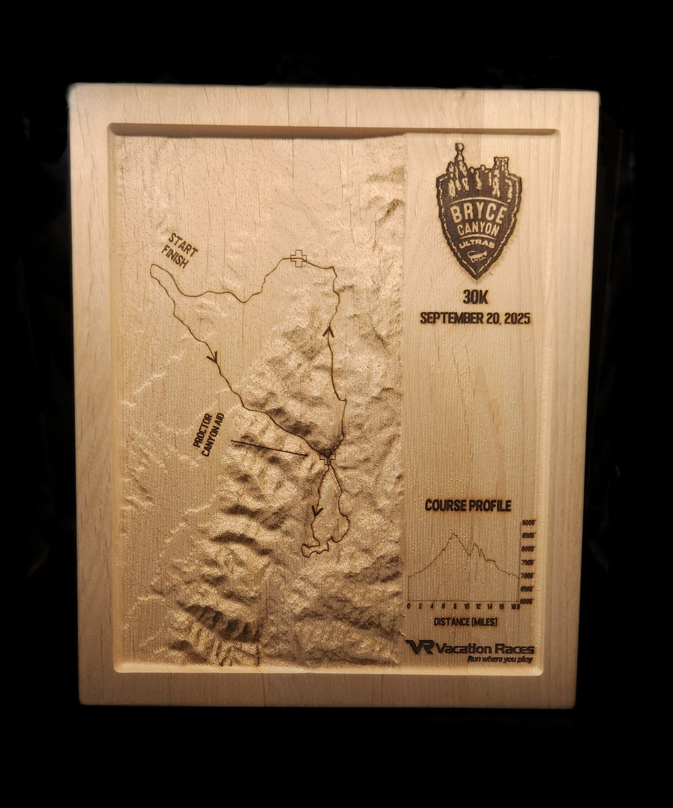 Bryce Canyon Ultras - 30K 3D Race Map