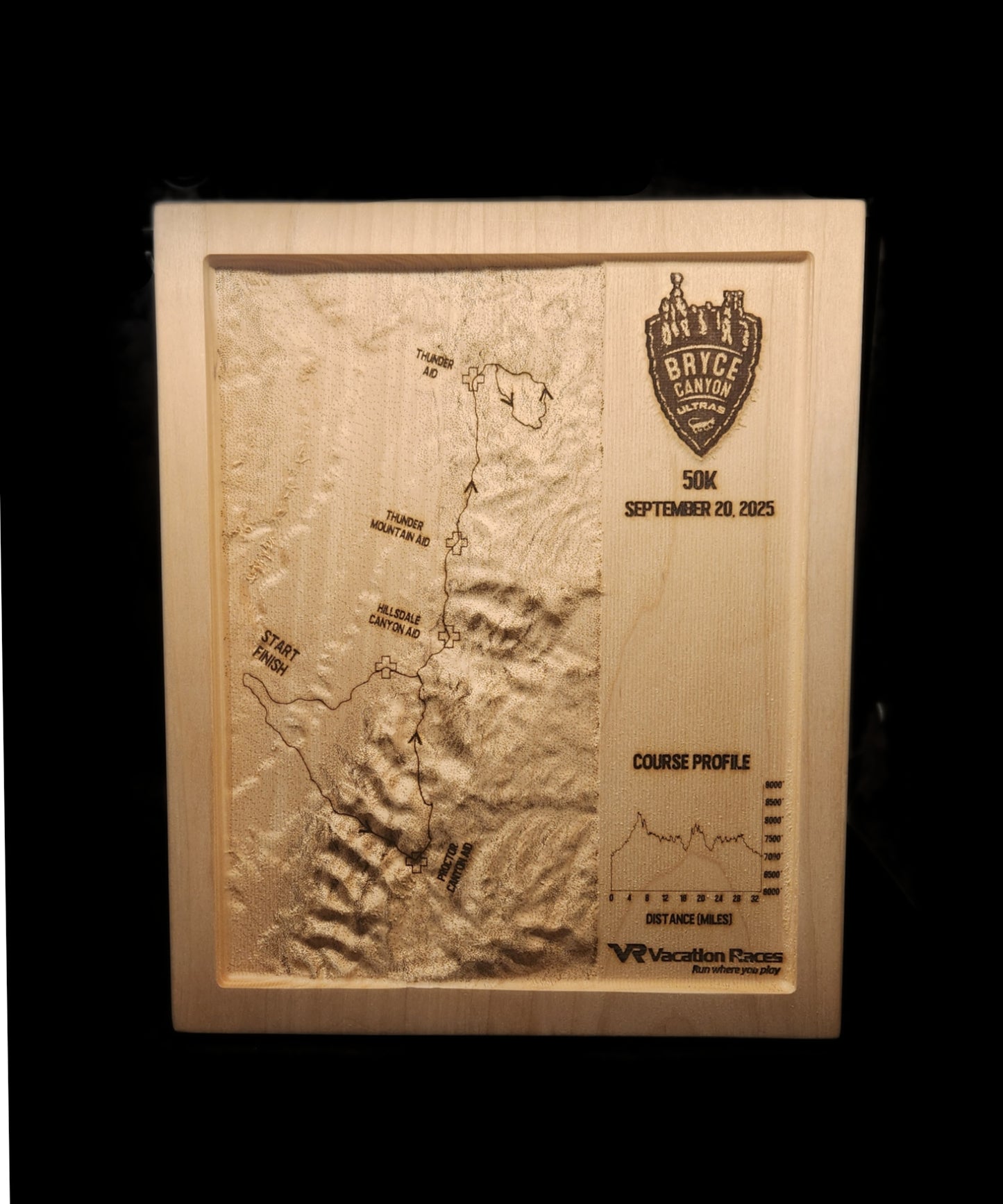 Bryce Canyon Ultras - 50K 3D Race Map