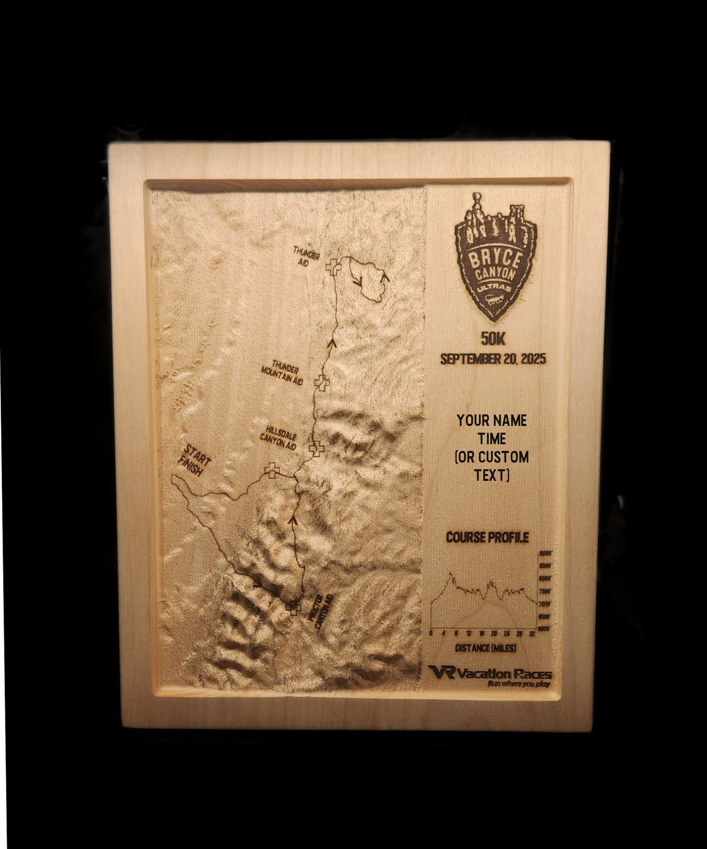 Bryce Canyon Ultras - 50K 3D Race Map