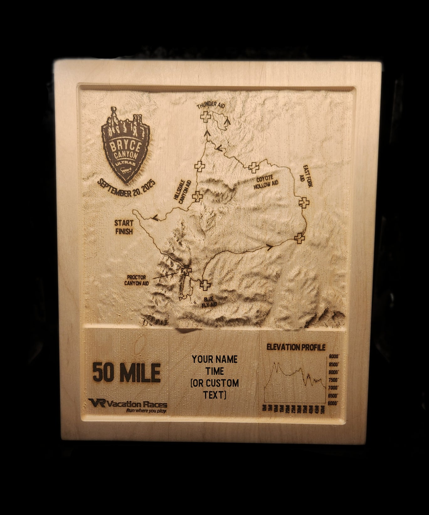 Bryce Canyon Ultras - 50 Mile 3D Race Map