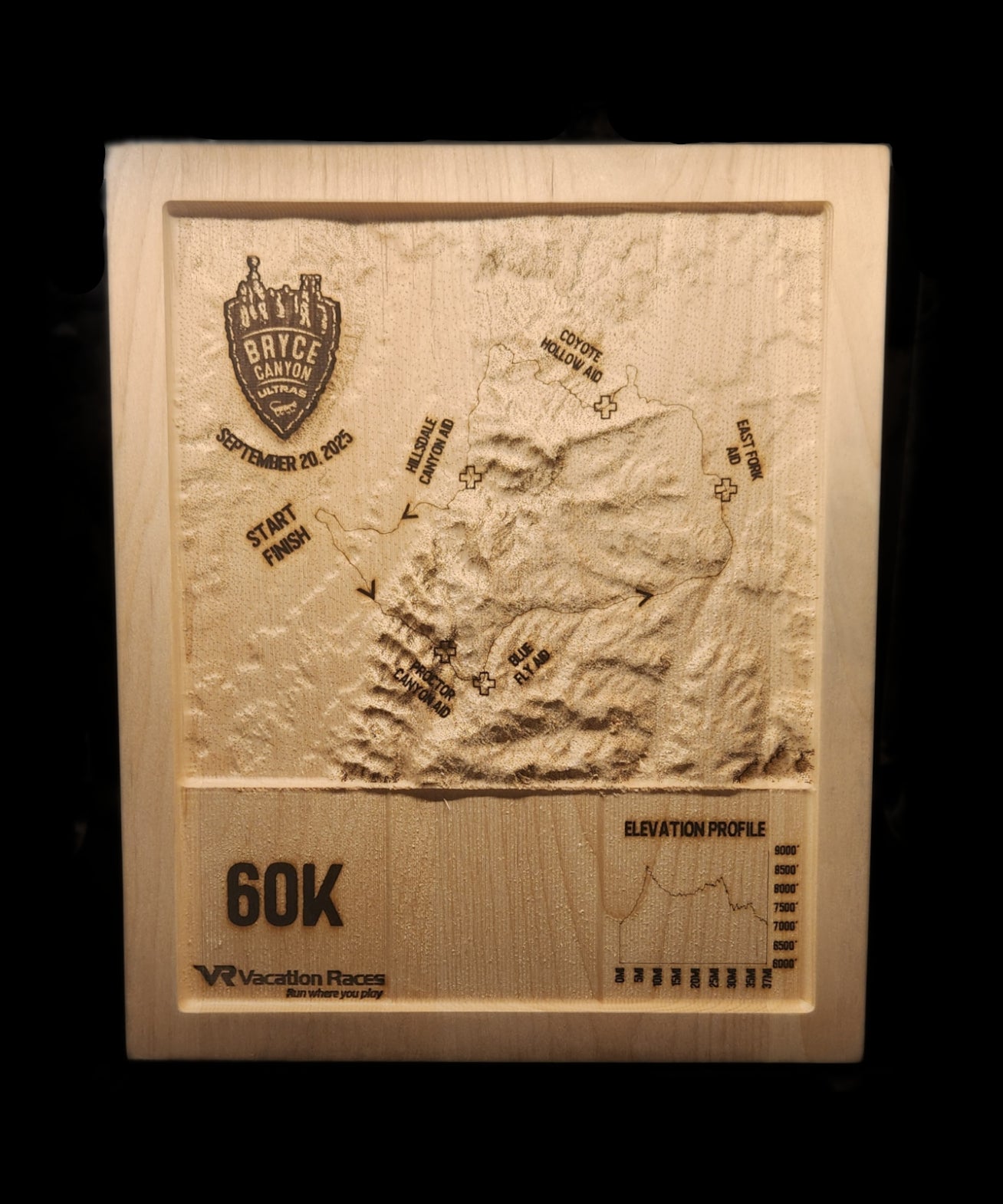 Bryce Canyon Ultras - 60K 3D Race Map