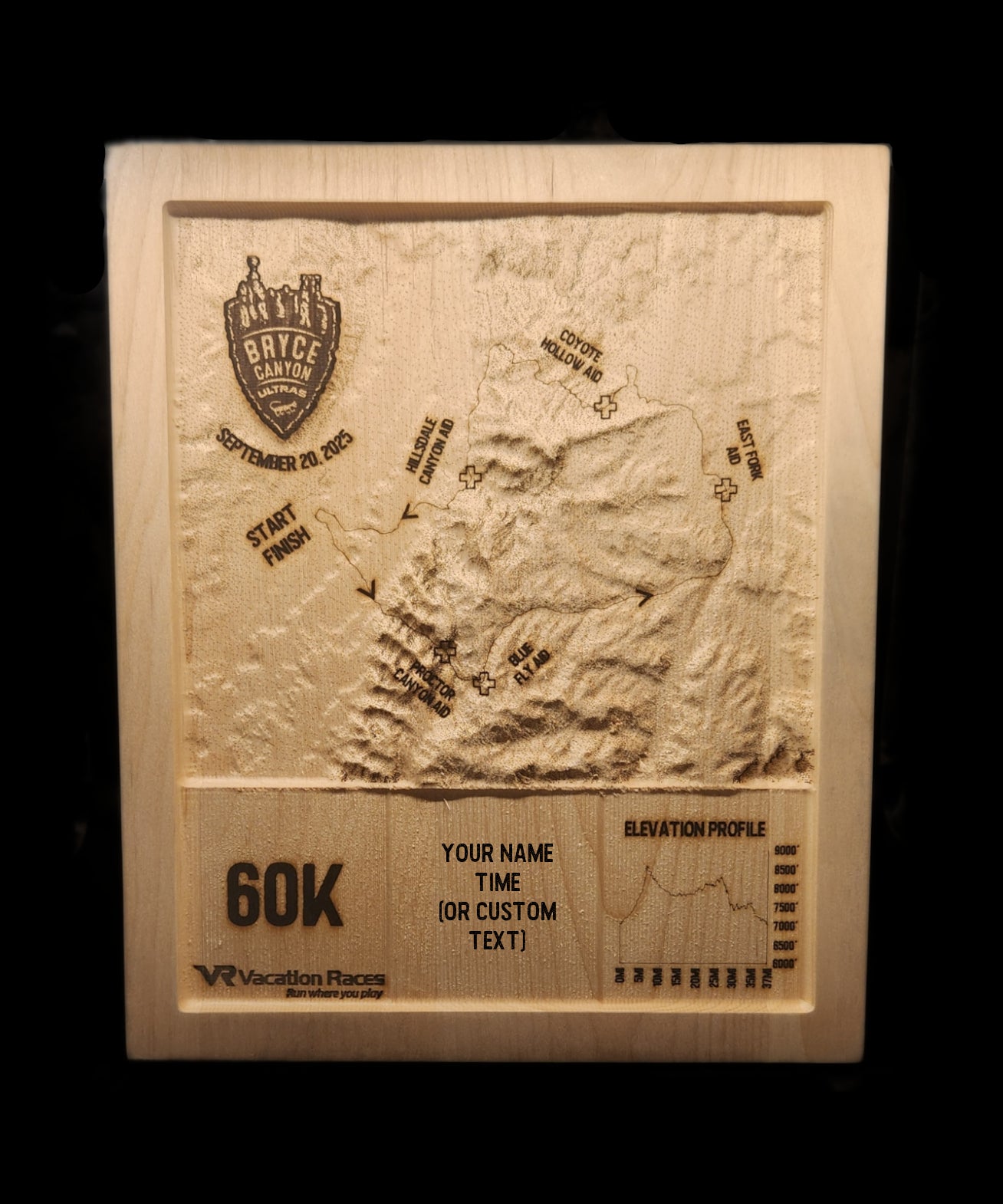 Bryce Canyon Ultras - 60K 3D Race Map